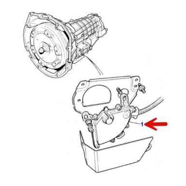 USED Neutral Safety Rotary Switch, On Side of Gearbox  DAC10868